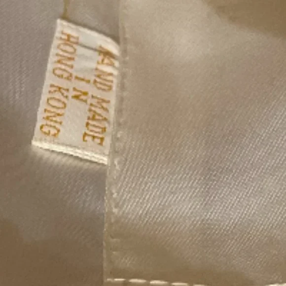 Vintage White Beaded Handbag Handmade Hong Kong - Picture 10 of 12